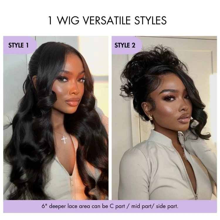 TRILL All-Day Comfort Wig 180% / 250% Density Glueless 7x6 Closure HD Lace Loose Body Wave Long Wig Pre-Cut Lace - Image 8