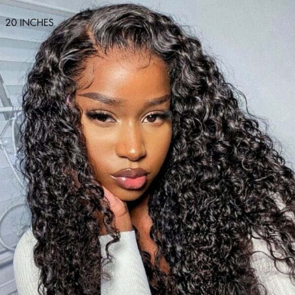 Wet and Wavy 5x5 Closure Pre-Cut Lace Water Wave Wig Glueless Side Part Human Hair Wig