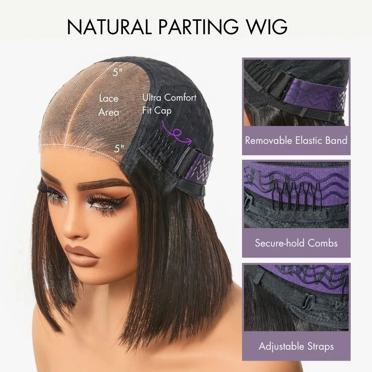Boho Braids Deep Curly Glueless 5x5 Closure Lace with Braided Top Human Hair Wig Pre-Cut Lace - Image 2