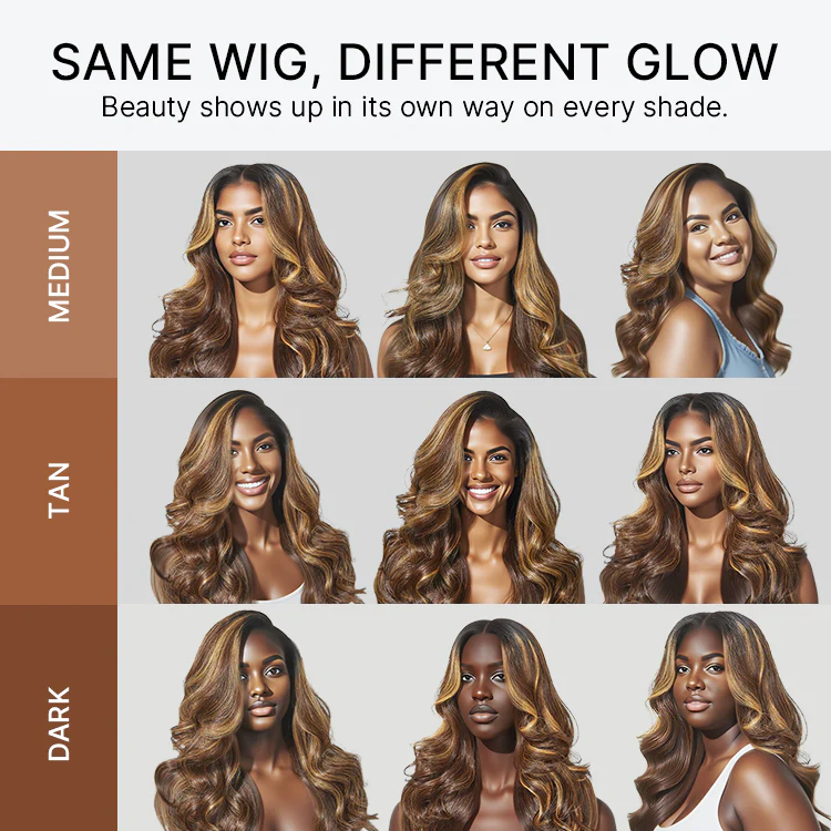 TRILL Wig 180% Density Blonde Highlight Loose Body Wave 7x6 Closure HD Lace Human Hair Wig Pre-Cut Lace - Image 7