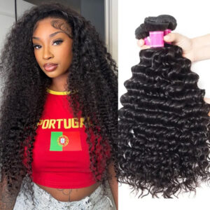 Indian Hair Deep Wave Bundles 10A Grade