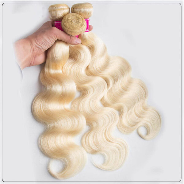 Brazilian Blonde Hair 3 Bundles 613 Body Wave Virgin Hair 1