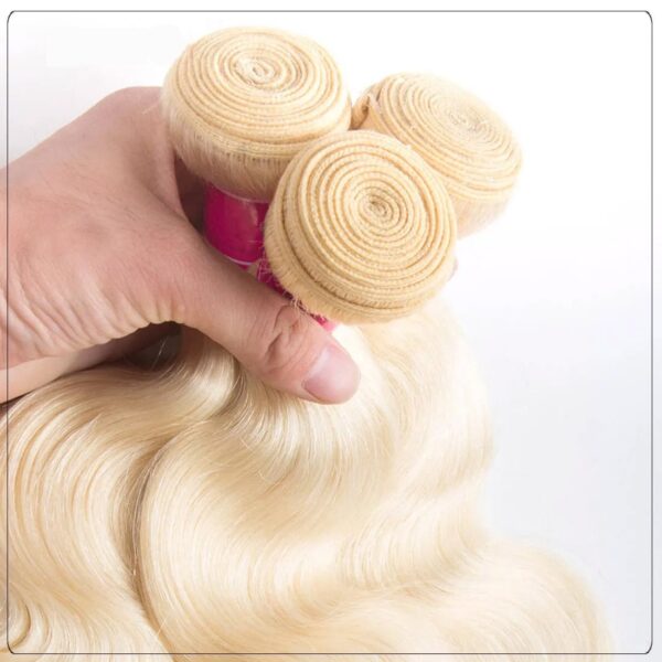 Brazilian Blonde Hair 3 Bundles 613 Body Wave Virgin Hair bundles