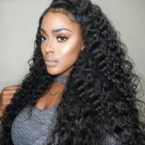 TRILL Deep Wave Hair Brazilian Virgin Hair 4 Bundles 10A Grade Deep Curly Remy Human Hair Weave