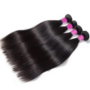 Brazilian Straight Hair 4 Bundles 100% Virgin Human Hair Weave Bundles 10A Premium Remy Hair