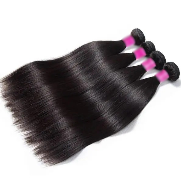 Brazilian Straight Hair 4 Bundles 100% Virgin Human Hair Weave Bundles 10A Premium Remy Hair