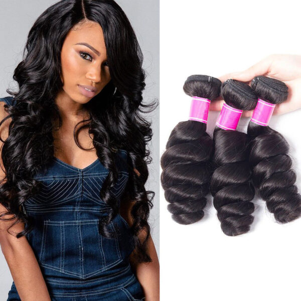 Brazilian Loose Wave Bundles Virgin Hair Weave