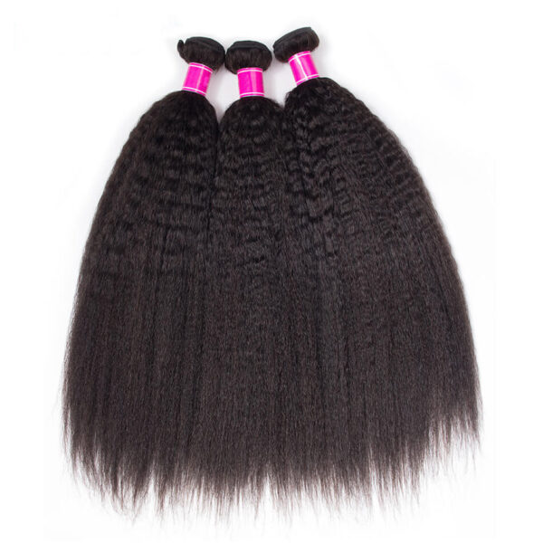 Brazilian Kinky Straight Hair 3 Bundles 4