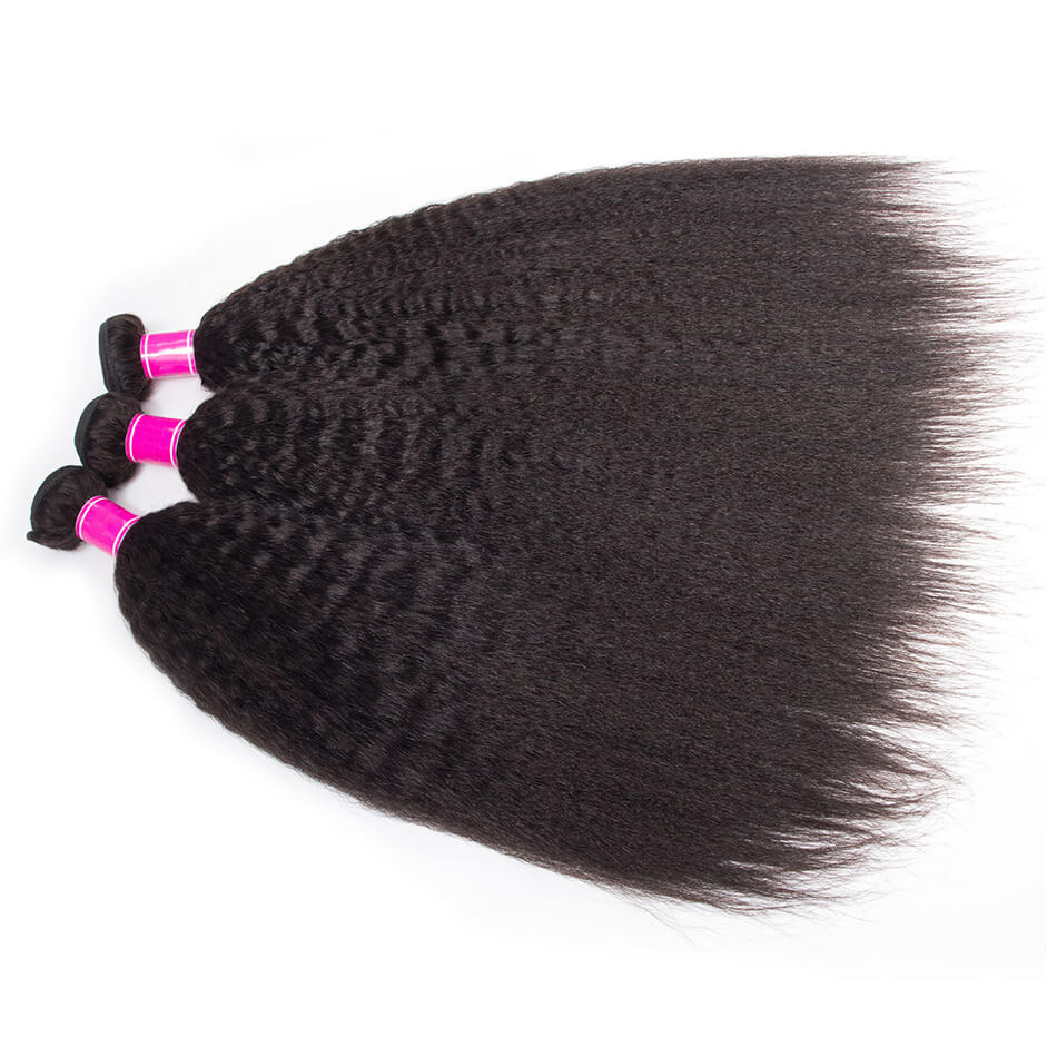 Brazilian Kinky Straight Hair 3 Bundles 5