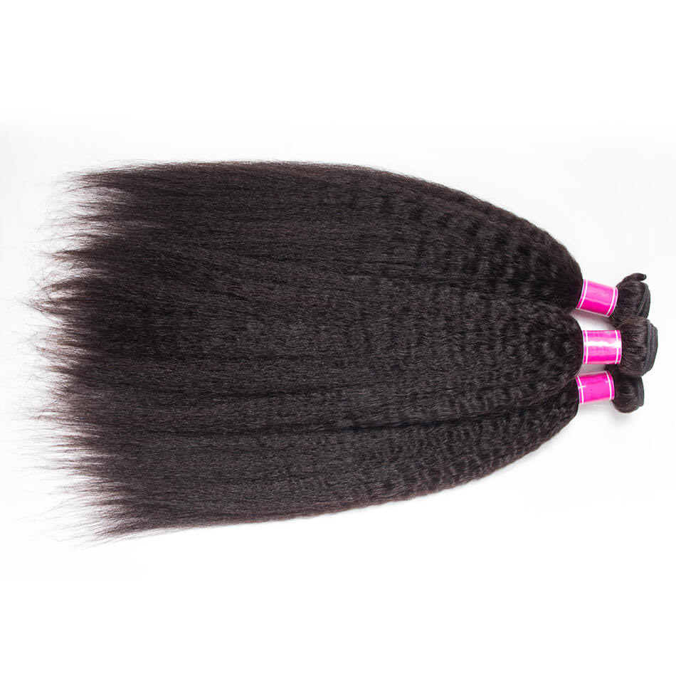 Brazilian Kinky Straight Hair 3 Bundles 7