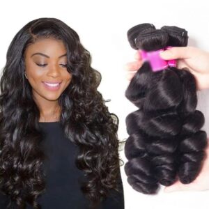 Brazilian Virgin Hair Loose Wave 4 Bundles TRILL Hair Soft Human Hair Weave Bundles 10A Best Quality