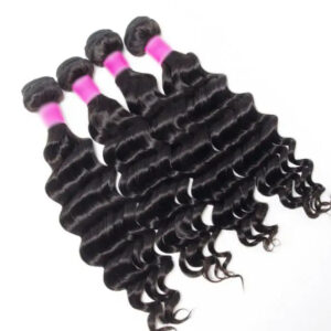 TRILL Hair Loose Deep Wave Malaysian Virgin Hair 4 Bundles 100% Remy Human Hair Extension Bundles