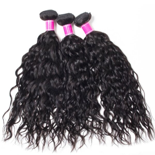 Water Wave 3 Bundles Peruvian Virgin Hair Wet And Wavy Human Hair Weave Bundles