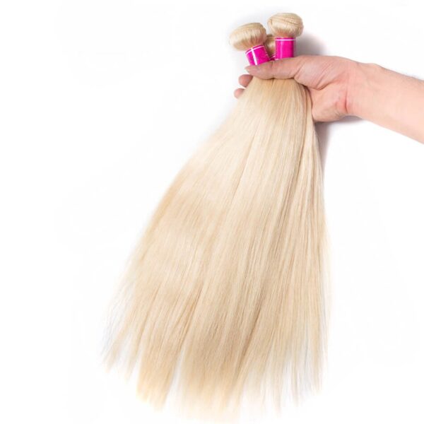 Blonde Hair 613# Color Brazilian Straight Hair 10A Virgin Human Hair 3 Bundles Sale 8