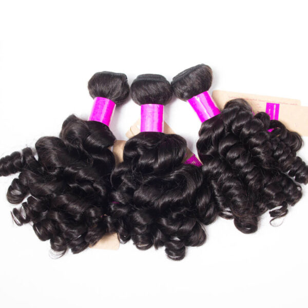 Peruvian Virgin Hair Funmi Hair Weave 3 Bundles 4