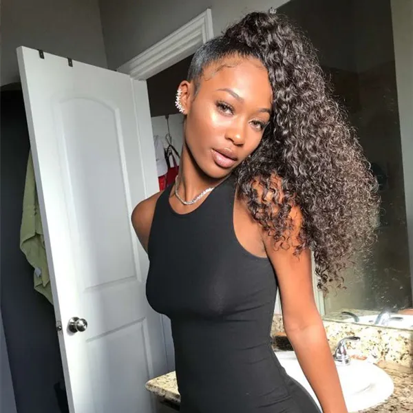 Indian Curly Hair Weave 3 Bundles 10A Virgin Hair Bundles Jerry Curly