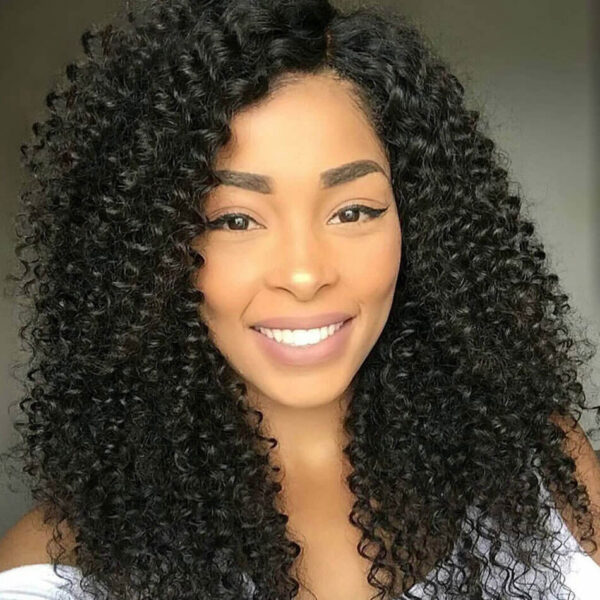 Kinky Curly Peruvian Hair 3 Bundles Deal Afro Kinky Curly 5