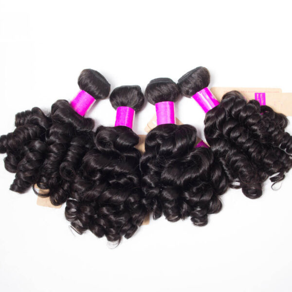 Malaysian Virgin Hair Bouncy Curly Weave 3 Bundles Funmi Hair 3