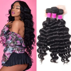 TRILL Hair Loose Deep Wave Brazilian Virgin Hair 4 Bundles 100% Remy Human Hair Extension Bundles