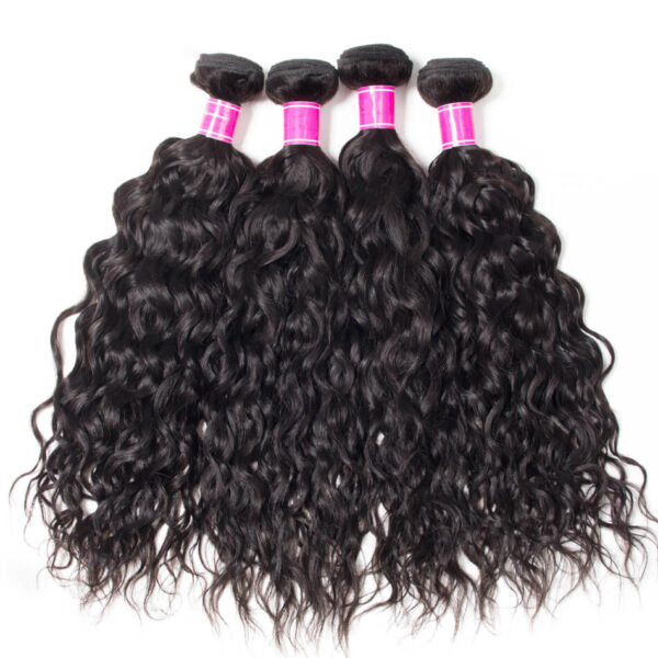Water Wave 3 Bundles Raw Indian Virgin Hair Wet And Wavy Human Hair Weave Bundles 10