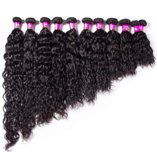 Water Wave 3 Bundles Raw Indian Virgin Hair Wet And Wavy Human Hair Weave Bundles 12