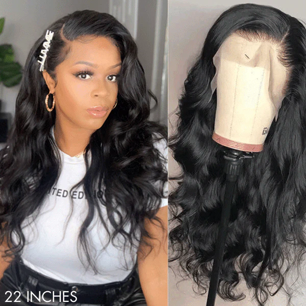 TRILL Wigs - 180% Density Body Wave / Straight Glueless 13x4 Frontal Lace Long Wig Pre-Cut Lace - Image 6