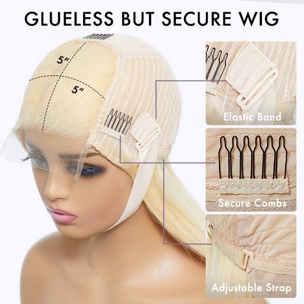 TRILL Wigs | Blonde 613 Silky Straight Glueless 5x5 Closure HD Lace Wig Pre-Cut Lace - Image 4