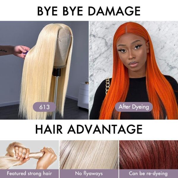 TRILL Wigs | Blonde 613 Silky Straight Glueless 5x5 Closure HD Lace Wig Pre-Cut Lace