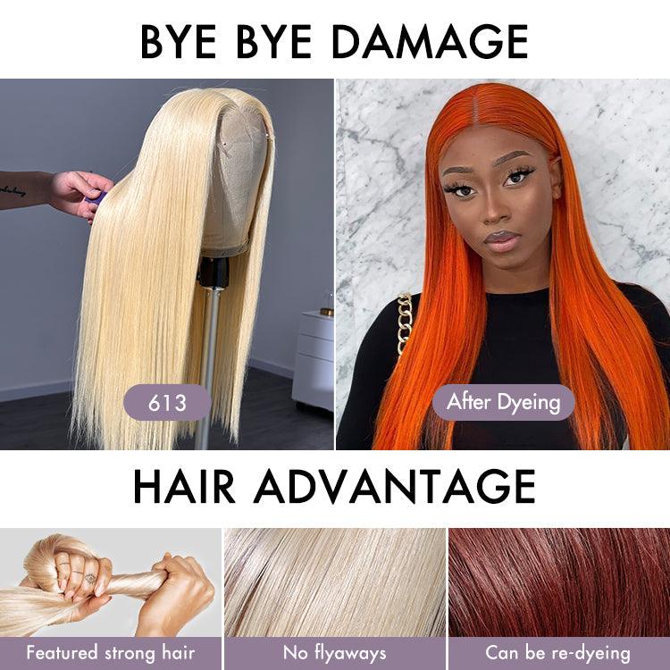 TRILL Wigs | Blonde 613 Silky Straight Glueless 5x5 Closure HD Lace Wig Pre-Cut Lace - Image 3
