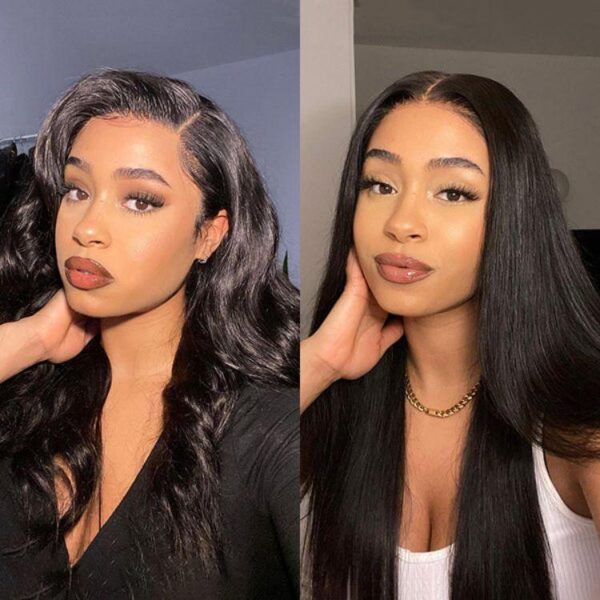 TRILL Wigs - 180% Density Body Wave / Straight Glueless 13x4 Frontal Lace Long Wig Pre-Cut Lace