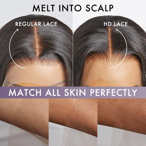 Ultra Natural Glueless Minimalist HD Lace C Part Bob Wig 100% Human Hair | Classic & Chic - Image 6
