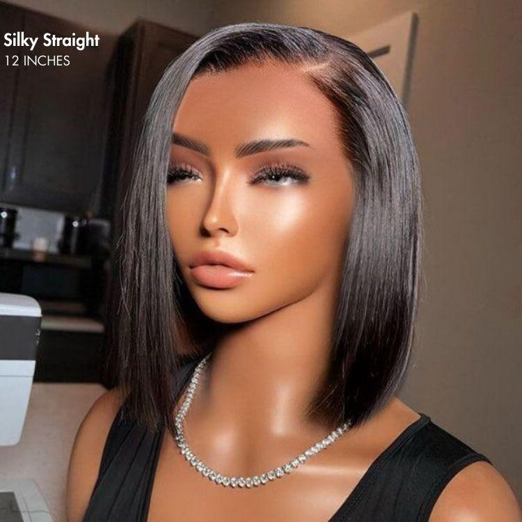 Ultra Natural Glueless Minimalist HD Lace C Part Bob Wig 100% Human Hair | Classic & Chic - Image 7