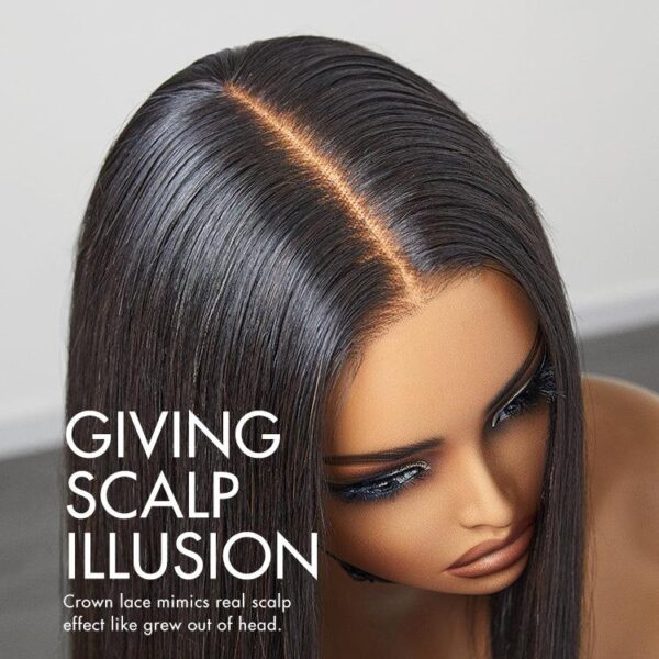 TRILL Wigs | Silky Blunt Cut Glueless 2x6 / 5x5 Closure Lace Shoulder Length Bob Wig Pre Plucked & Bleached