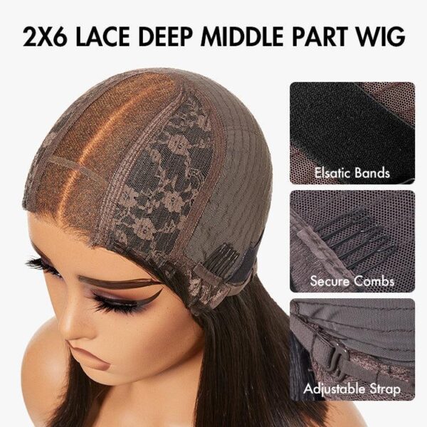TRILL Wigs | Silky Blunt Cut Glueless 2x6 / 5x5 Closure Lace Shoulder Length Bob Wig Pre Plucked & Bleached
