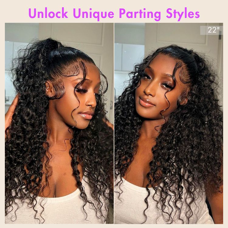 TRILL Wigs | Flexi-Fit Invisi Drawstring Cap 360 HD Lace Water Wave / Body Wave / Straight Long Wig Pre-Cut Lace - Image 4
