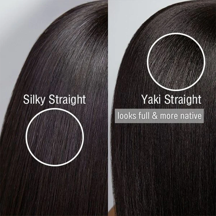 Layered Cut Yaki Straight Left C Part Glueless Minimalist HD Lace Bob Wig Ready to Go - Image 6