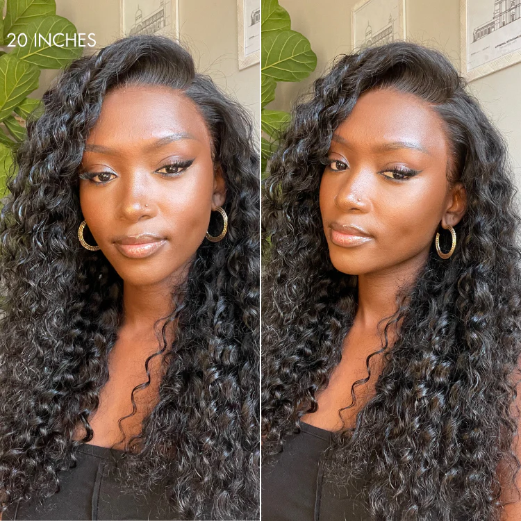 TRILL Wigs | Ear to Ear Super Natural Hairline Deep Wave Glueless 5x5 Upgraded Lace Front Long Curly Wig Pre-Cut Lace - Image 5