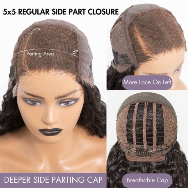 TRILL Wigs | Ear to Ear Super Natural Hairline Deep Wave Glueless 5x5 Upgraded Lace Front Long Curly Wig Pre-Cut Lace