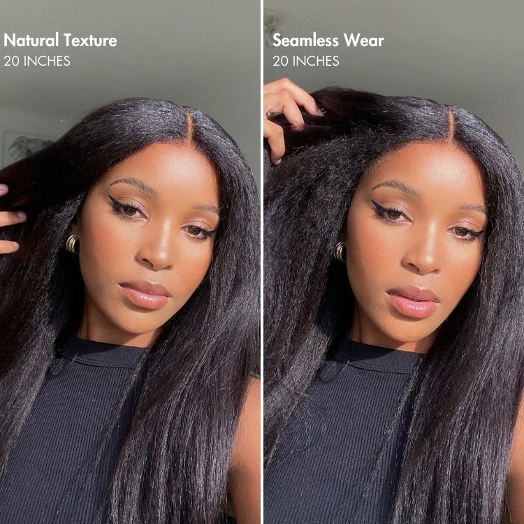Body Wave / Straight / Kinky / Deep Wave Human Hair U Part Wig - Image 2