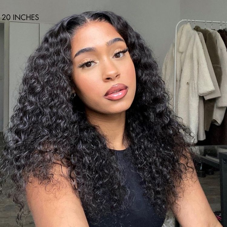 Body Wave / Straight / Kinky / Deep Wave Human Hair U Part Wig - Image 14