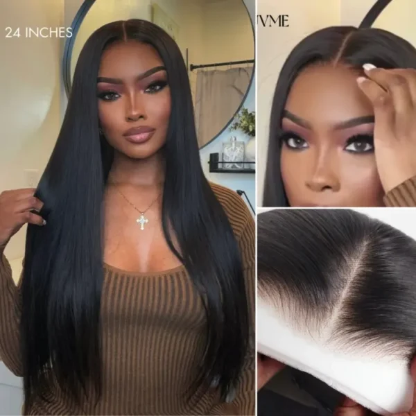 TRILL Wigs - 180% Density Body Wave / Straight Glueless 13x4 Frontal Lace Long Wig Pre-Cut Lace