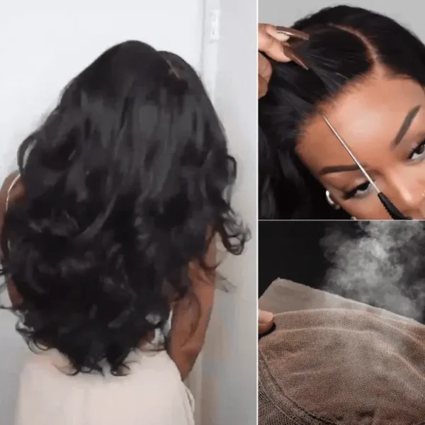 TRILL Scalp Care Wigs - Deep Parting Loose Body Wave Human Hair Wig 11x6 Frontal HD Lace Glueless Wig
