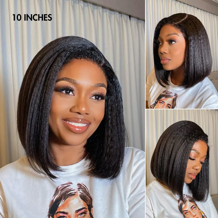 Body Wave / Straight / Kinky / Deep Wave Human Hair U Part Wig - Image 9
