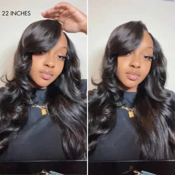 TRILL All-Day Comfort Wig 180% Density Butterfly Cut Layered Loose Body Wave Glueless 7x6 Closure HD Lace Human Hair Wig Pre-Cut Lace