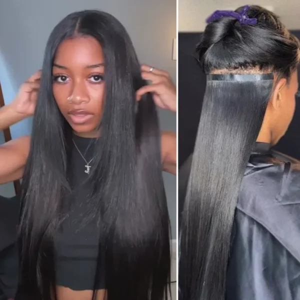 Straight / Body Wave / Kinky Curly / Yaki Straight / Kinky Straight / Messy Curly Clip in Hair Extensions Real Human Hair Pieces 135g 9pcs / 7pcs with Free Gift