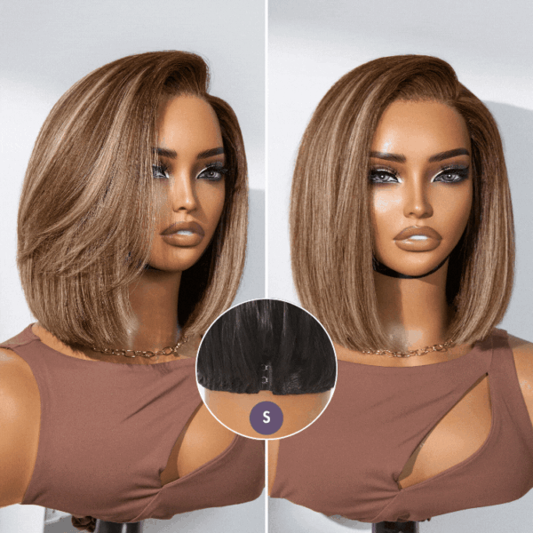 TRILL All-Day Comfort Wig Highlight Blunt Cut Bob Glueless Minimalist HD Lace Wig Pre-Cut Lace
