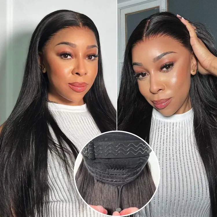 TRILL Wigs - 180% Density Body Wave / Straight Glueless 13x4 Frontal Lace Long Wig Pre-Cut Lace - Image 10
