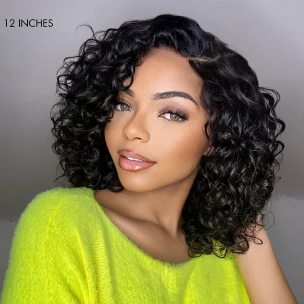 TRILL All-Day Comfort Wig Deep Wave Glueless Minimalist HD Lace Human Hair Curly Wig Pre-Cut Lace