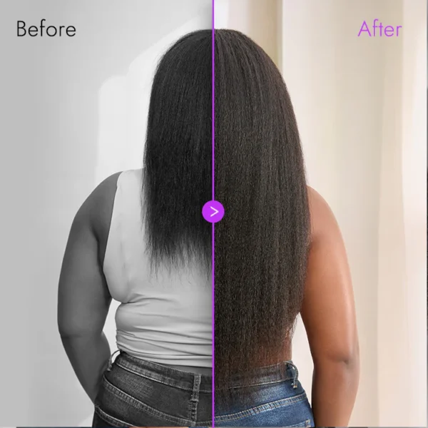 TRILL Too Easy Texture 3-In-1 Half Wig 180% Density Kinky Curly / Yaki Straight Glueless Flexi-Fit Drawstring Wig