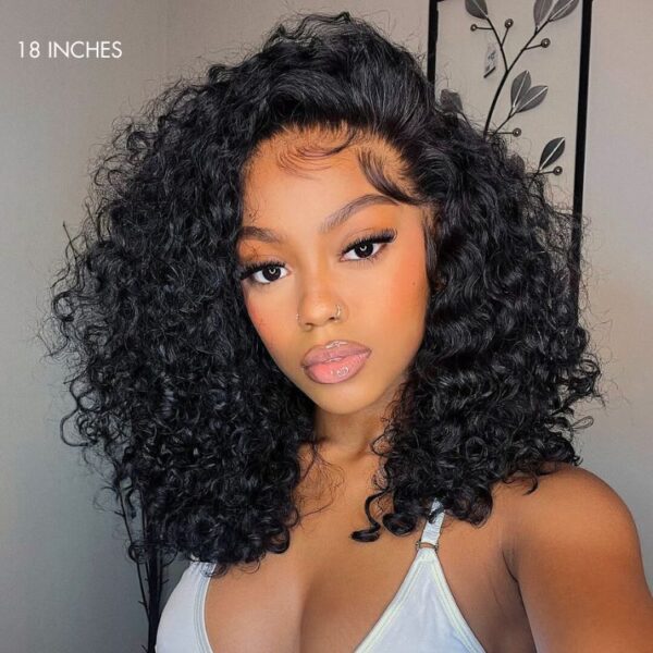 180% Density Face-Framing Trendy Curly Wig Glueless Ear-to-ear Wide T Lace Front Wig Human Hair Pre-Cut Lace Add to wishlist